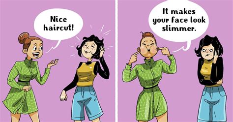 More specific insults and compliments .
